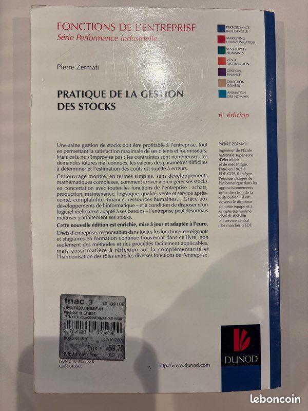 Pratique de la Gestion des Stocks de Pierre Zermati (image 3)