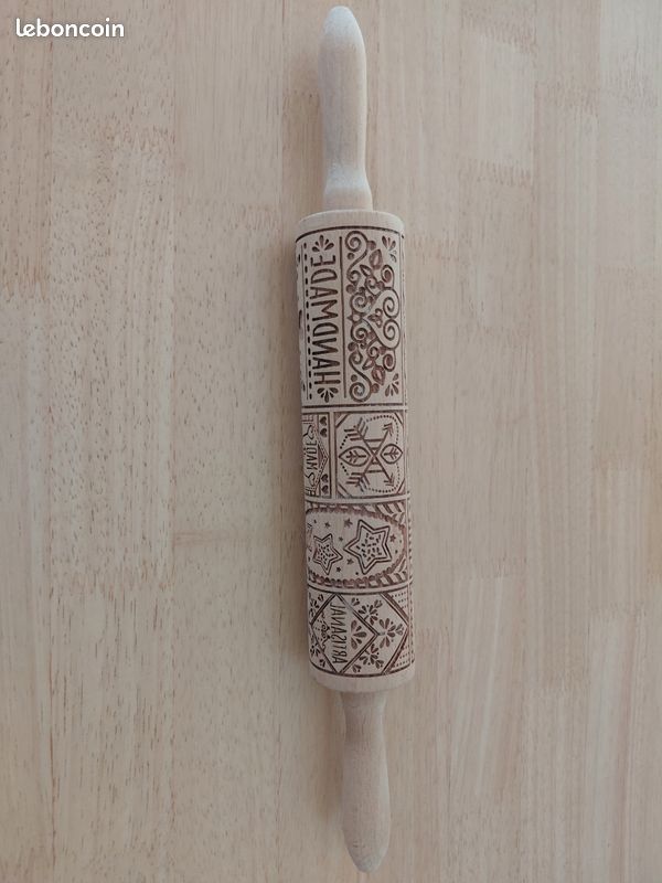 Rouleau à pâtisserie empreintes (image 1)
