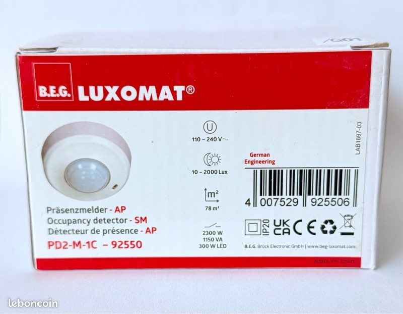 Détecteur de présence LUXOMAT pose en saillie (image 1)