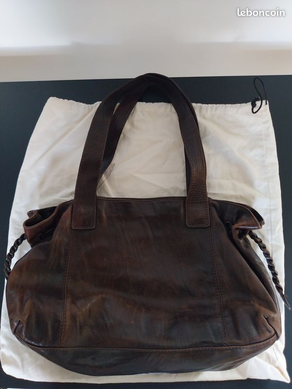 Sac Bandoulière PATRICK BLANC En Cuir Blanc - Neuf Sans étiquette, Style épaule Femme