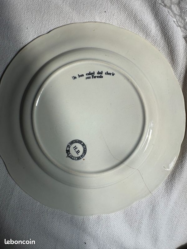 Assiette parlante à rébus (image 2)