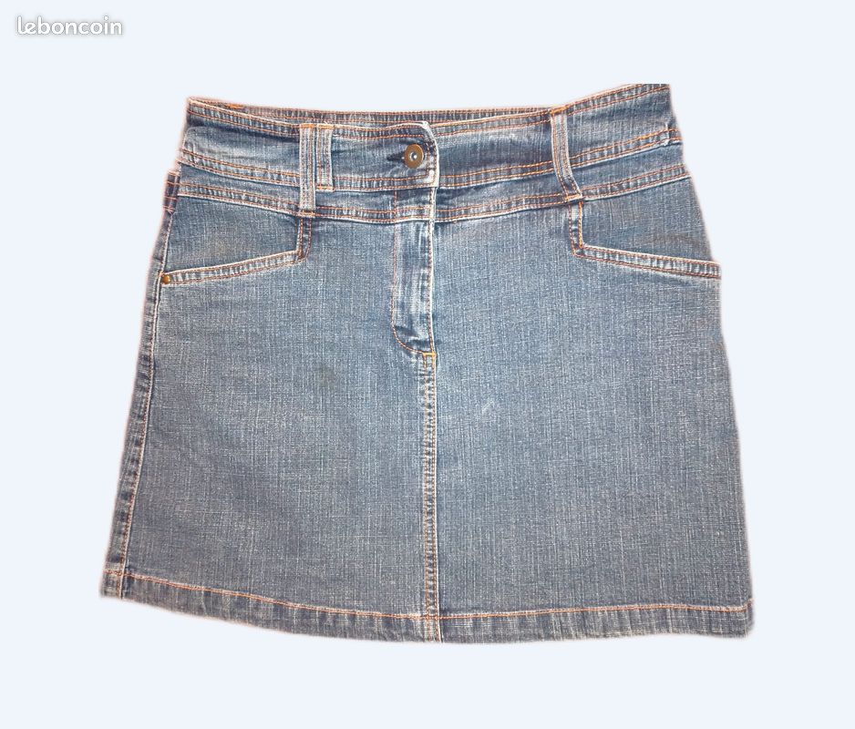 Mini jupe en jeans (image 1)