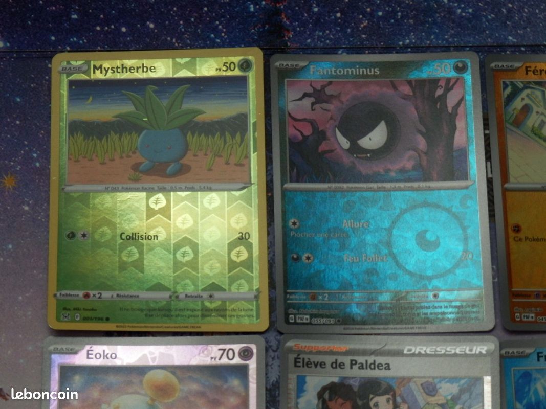 Lot de Cartes Pokémon BRILLANTES / REVERSES / HOLOS RARES (image 5)
