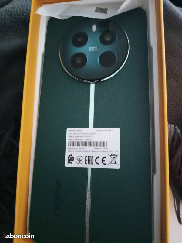 NEUF Smartphone 5G Realme 12+ 256GO sony photo (image 1)