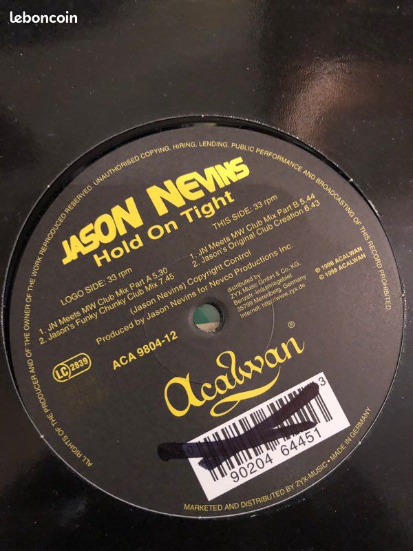 Vinyle jason nevins techno house progressive musique 🎵 (image 2)