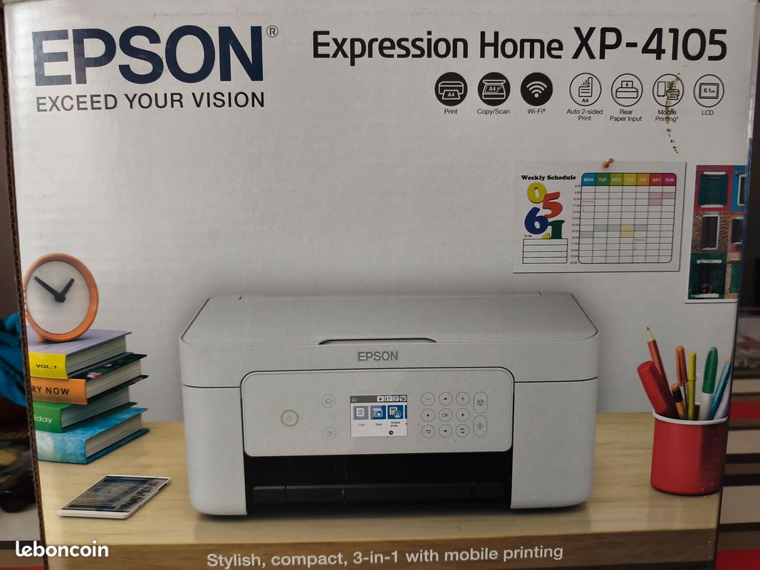 Imprimante Epson XP-4105 état casi neuf (image 3)