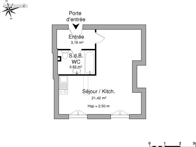 Appartement 1 pièce 28 m² - Limoges 87000 (image principale 1)