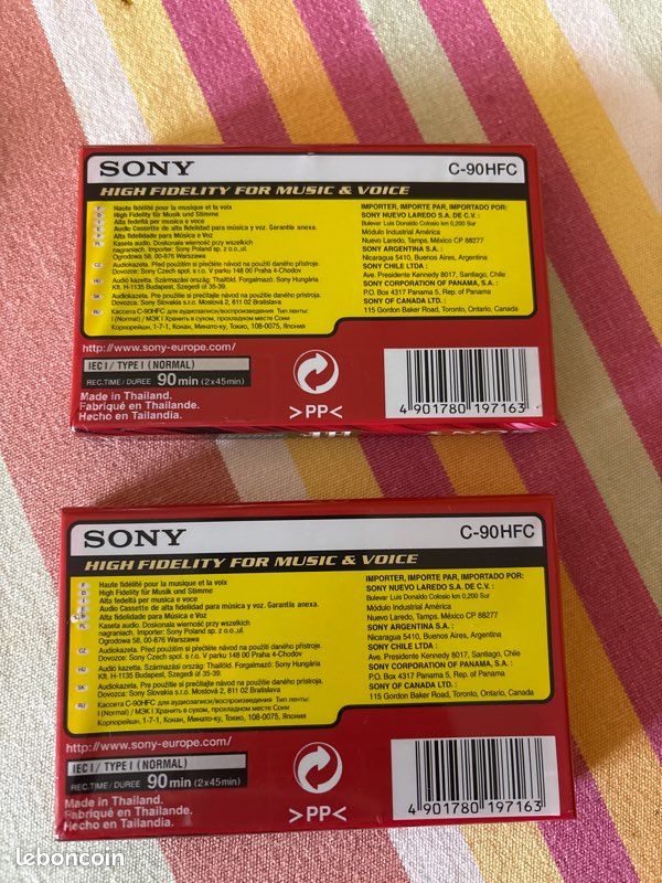 Cassettes Sony HF 90 (image 2)