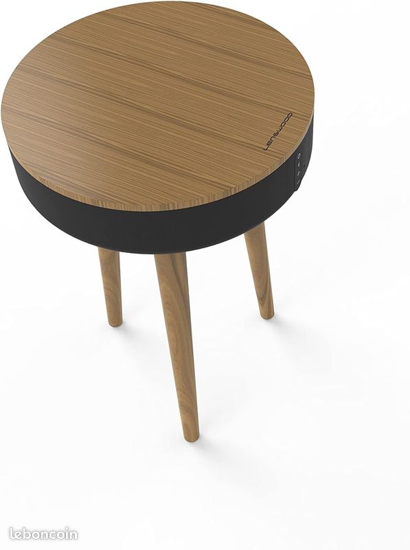 Table basse enceinte, son omnidirectionnel 360 º, bluetooth et chargeur sans fil - SPEAKER TABLE