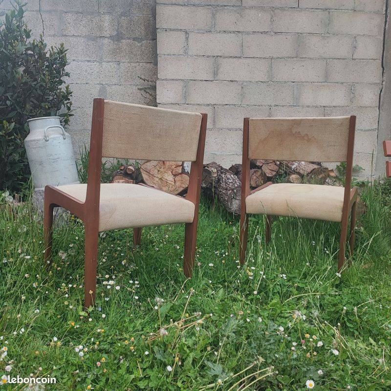 Lot de 2 chaises danoises vintage années 60 (image 5)