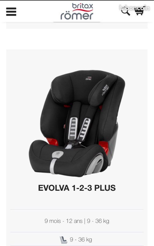 Siège auto Romer Brita evolva 1 2 3 (image 1)