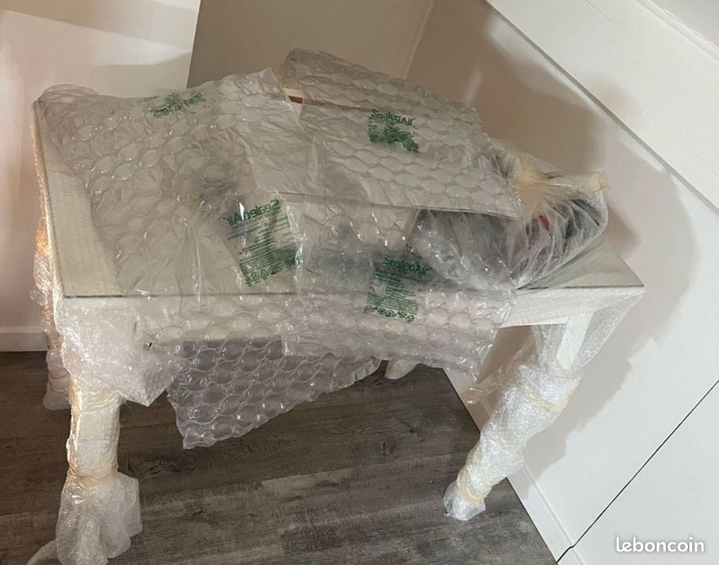 Coiffeuse Ikea Hemnes blanche avec miroir - (image 2)