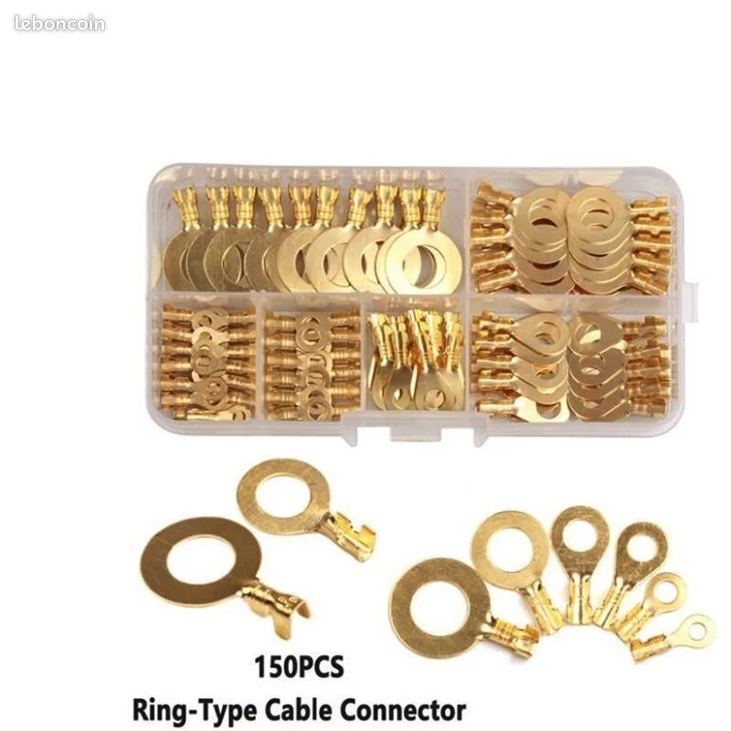 Bornes rondes en cuivre pour câblage (150 pcs) (image 5)