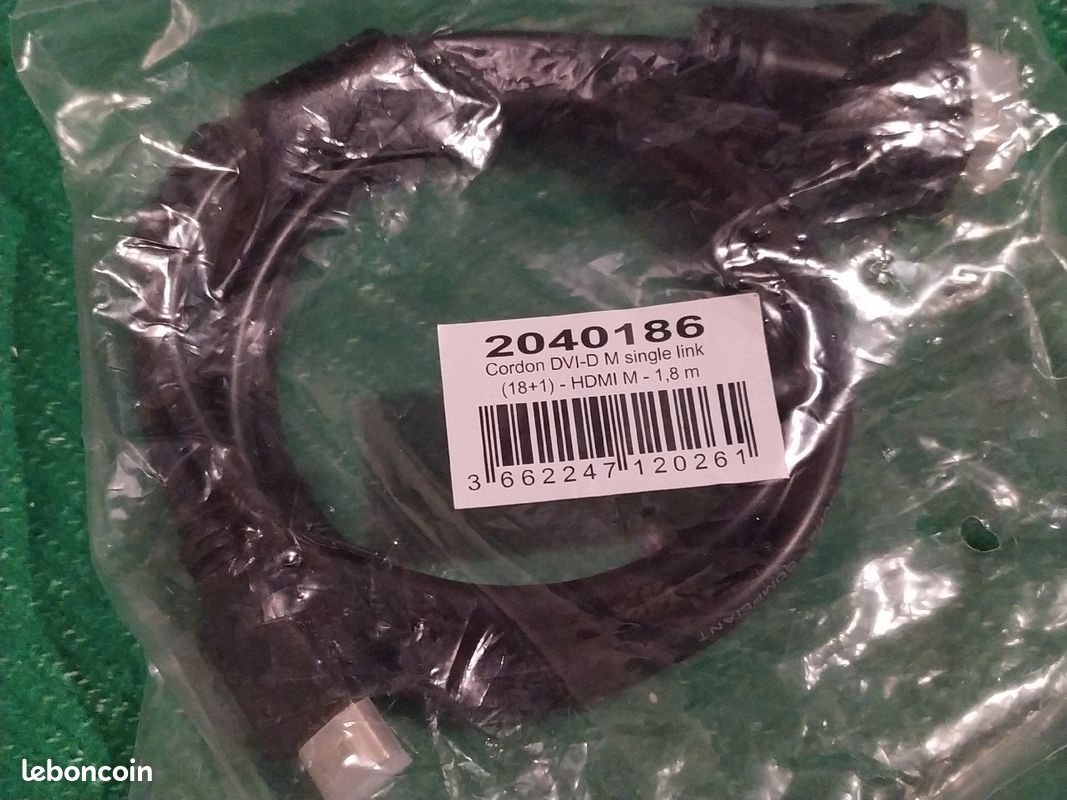 Câble HDMI vers DVI - 1,8m noir (image 3)