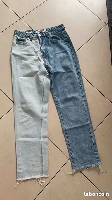 Boyfriend Jeans Jean Bicolore Boohoo Bicolore Jennyfer Jean Mom