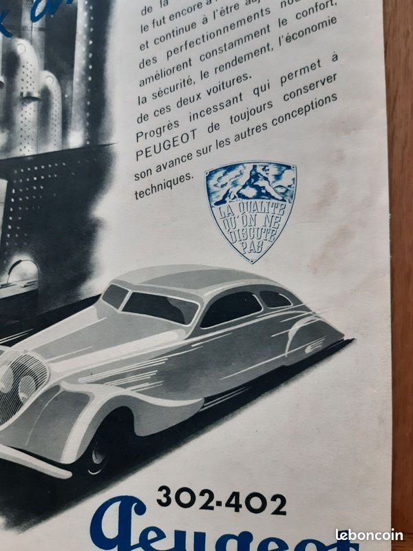 Copie D'affiche Ancienne Publicitaire Peugeot - Format 63 X 80 Cm - Neuf Sous Tube