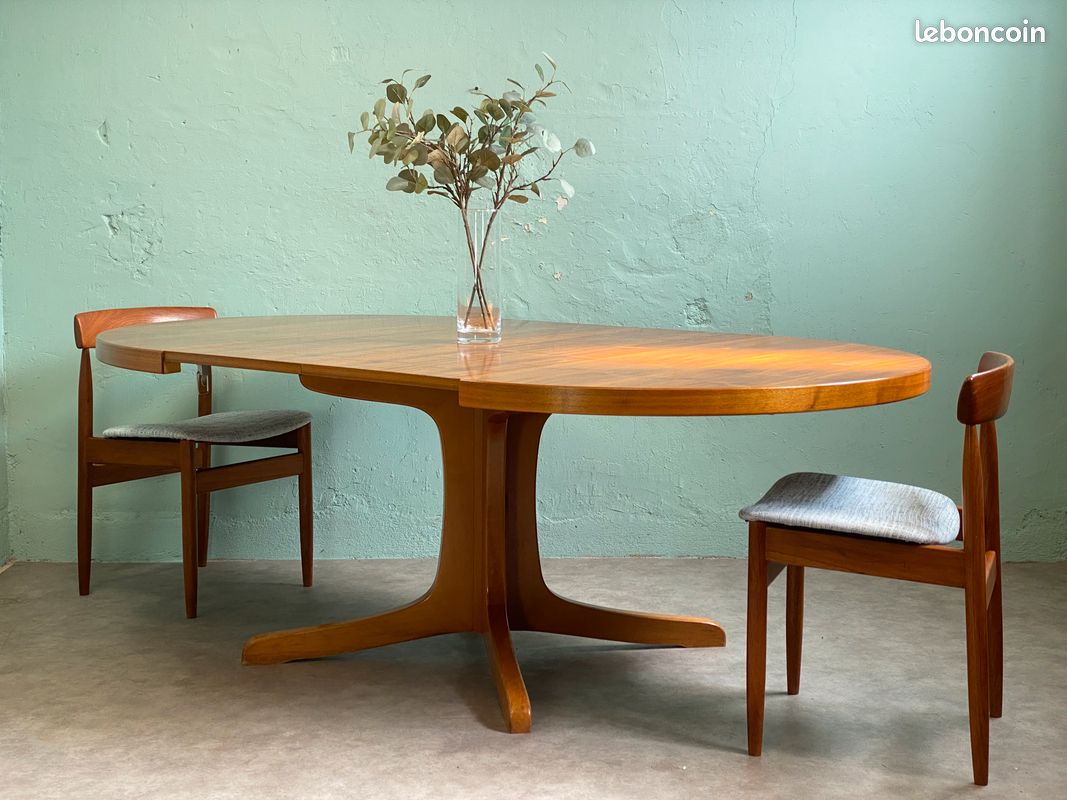 Table ronde extensible Baumann Orme Vintage Livraison (image 1)
