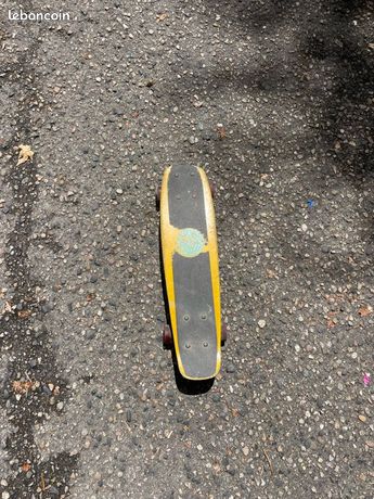 Skateboard Vintage Jaune Oldschool - Années 1970-1980 - Rigide - Occasion