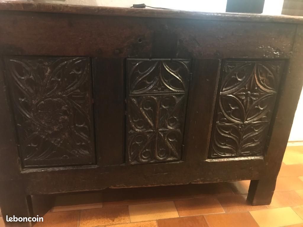 Coffre en bois Renaissance - Antiquité (image 3)
