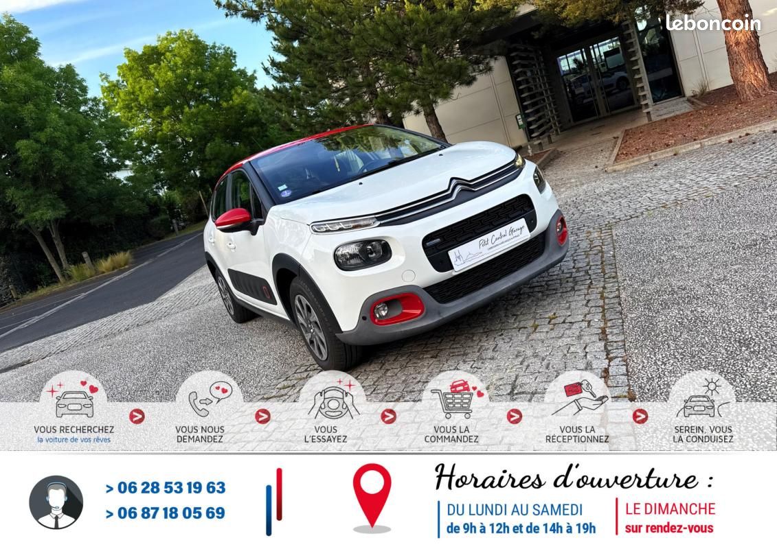 Citroën C3 III 1.2 VTi 12V 82 cv White&Red Color*Crit'Air 1*Ct Kit Distribution Entretien Complet... (image 2)