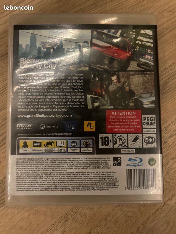 GTA IV PS3 bon état (image 2)