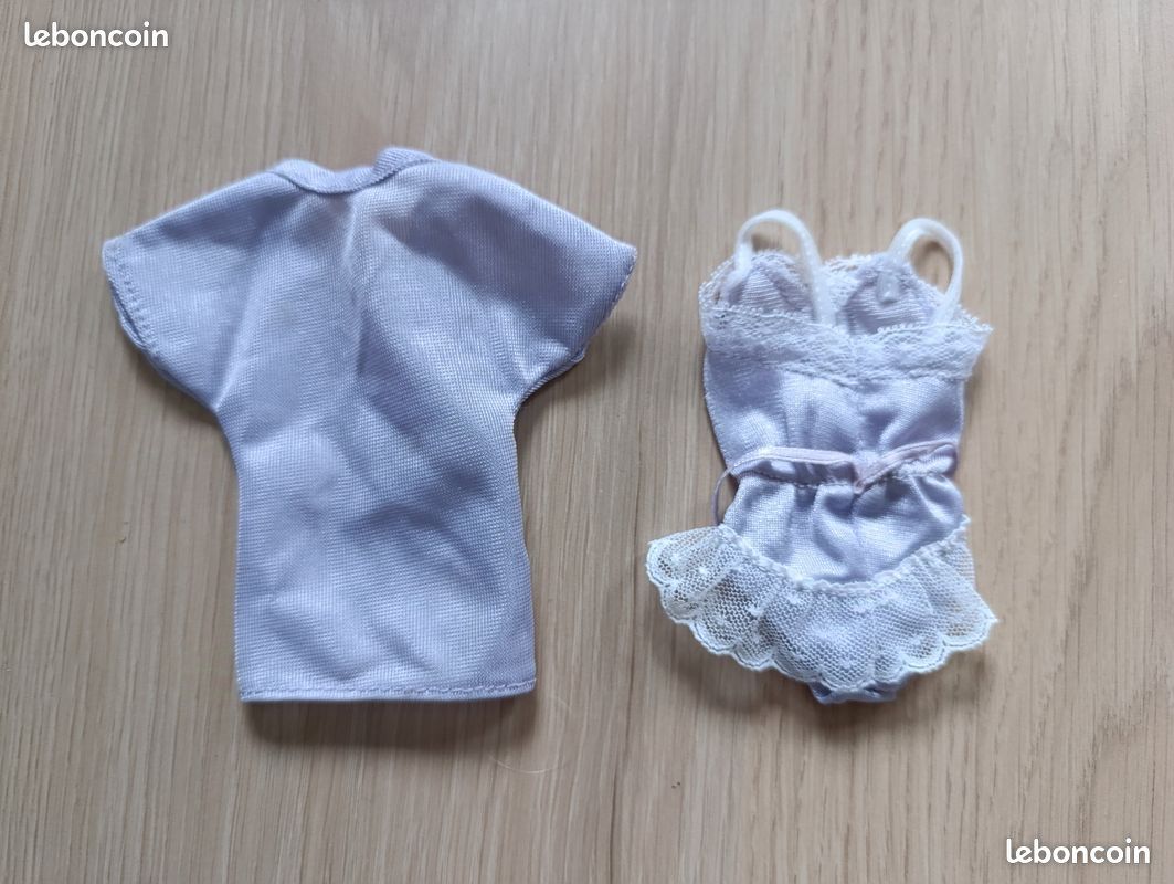 RARE! TENUE LINGERIE DE BARBIE - FANCY FRILLS Mattel 1986 - Ref. 3181