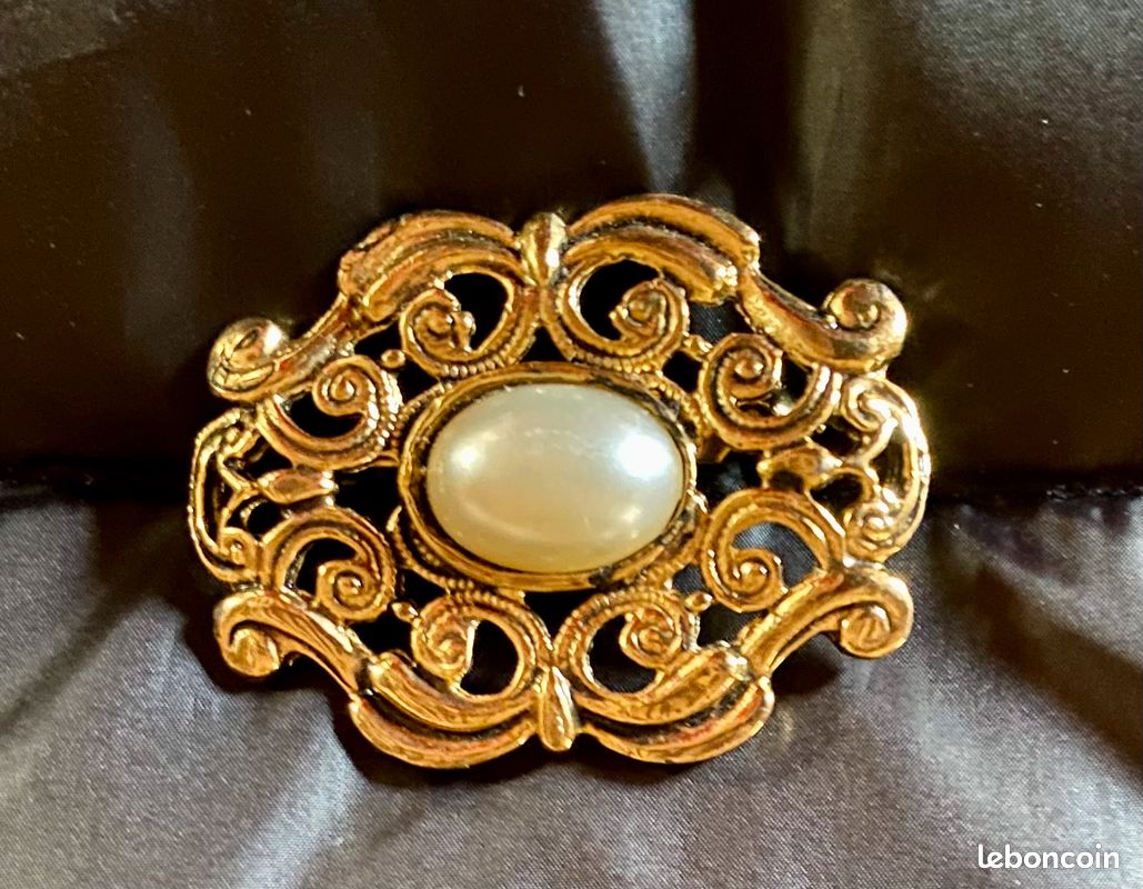 Broche Fantaisie Ancienne - Modèle B27 (fond De Tiroir), Occasion, Bijou Vintage Unique