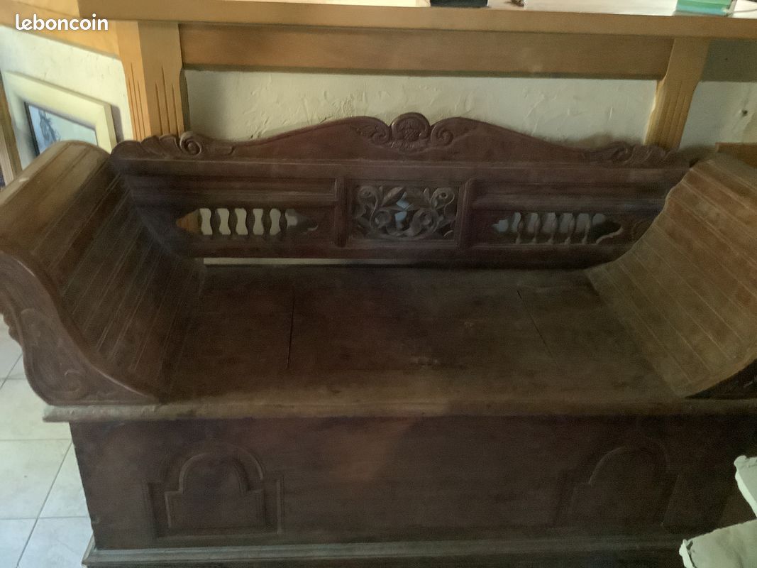 Vends méridienne ancienne en teck (image 2)