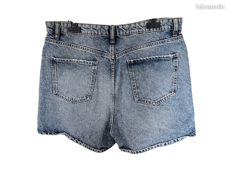 Short En Jean Zara Pour Garçon 4-5 Ans - Détail Poche - Denim Bleu - Occasion Bon état