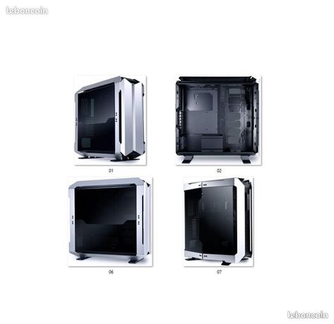NEUVE / SCELLÉE — Boîtier Full Aluminium Premium & Verre Trempé : ODYSSEY X BIG TOWER SILVER — 3 Configurations Modulaires — E-ATX RTX 5090 5080 / Workstation IA / Watercooling Extrême 12