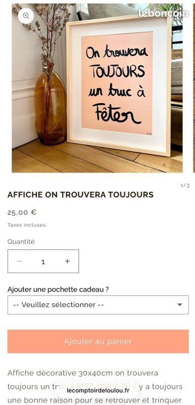 Poster affiche 30/40cm (image 8)