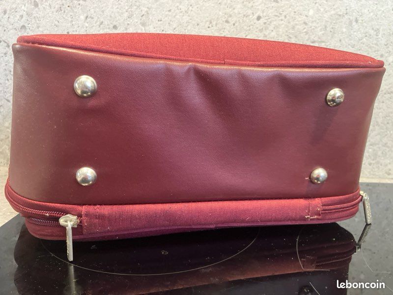Sac Vanity neuf torrente couture bordeaux grande capacité (image 8)