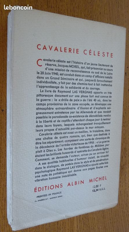 CAVALERIE CELESTE par Raymond Las Vergnas (Editions Albin Michel en 1964) (image 5)