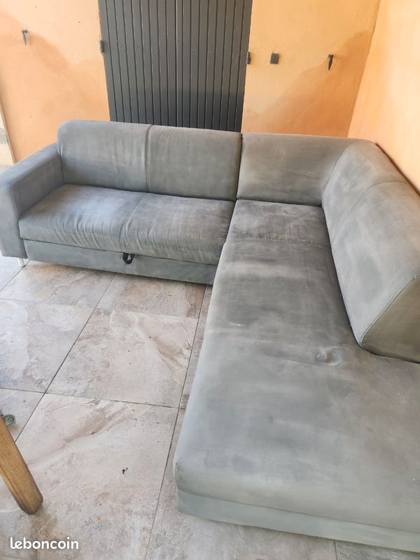 Canape d angle convert (image 1)