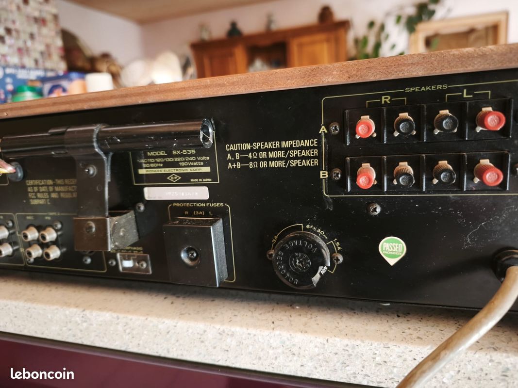 Ampli Intégré Pioneer SX-535 Vintage 180W Japonais Années 70 - Occasion