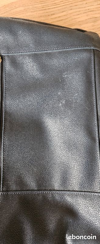 Sac JUMP bandoulière voyage business en cuir irisé bleu (image 2)