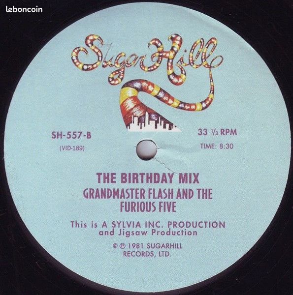 Grandmaster Flash And The Furious Five – The Adventures Of Grandmaster Flash On The Wheels Of Steel / The Birthday Mix - EP - 1981 (image 3)
