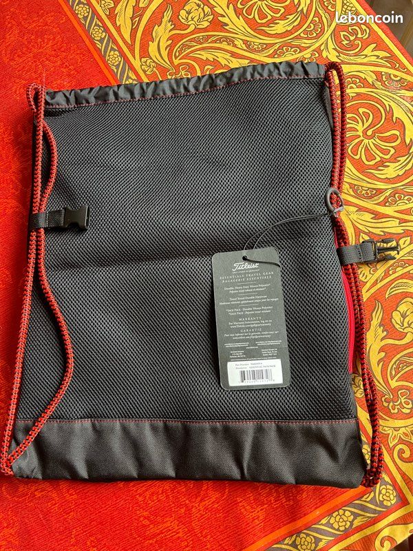 Porte-badge De Sac Titleist, Noir - étiquette Pour Sac De Golf