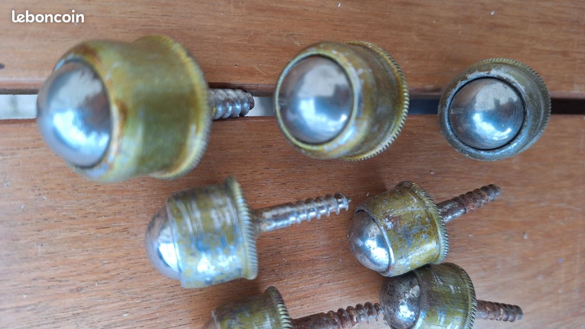 Roulettes sphériques vintage (image 3)