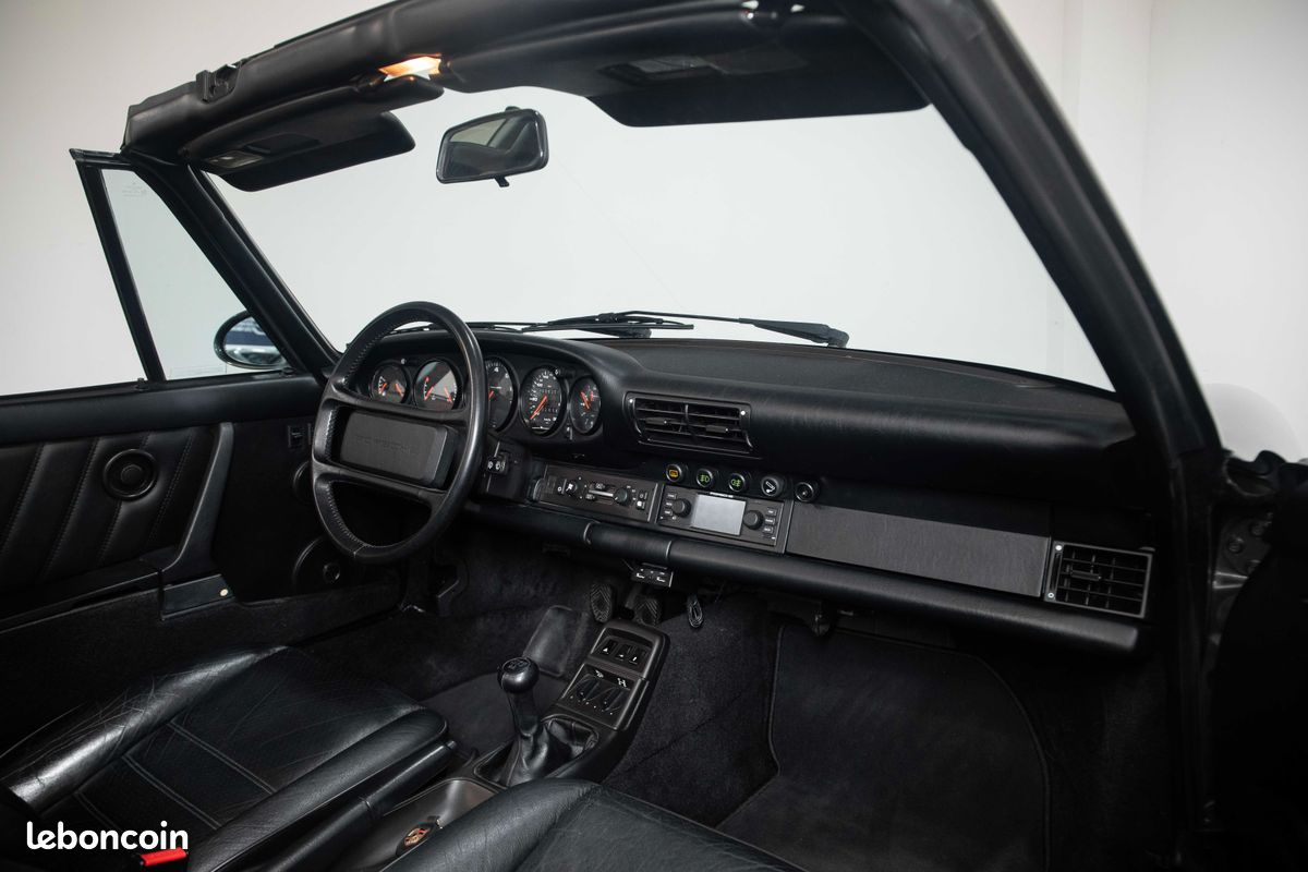 Porsche 911 Type 964 carrera 4 Cabriolet - 3ème main - PCCM - jantes CUP - rétro CUP (image 9)