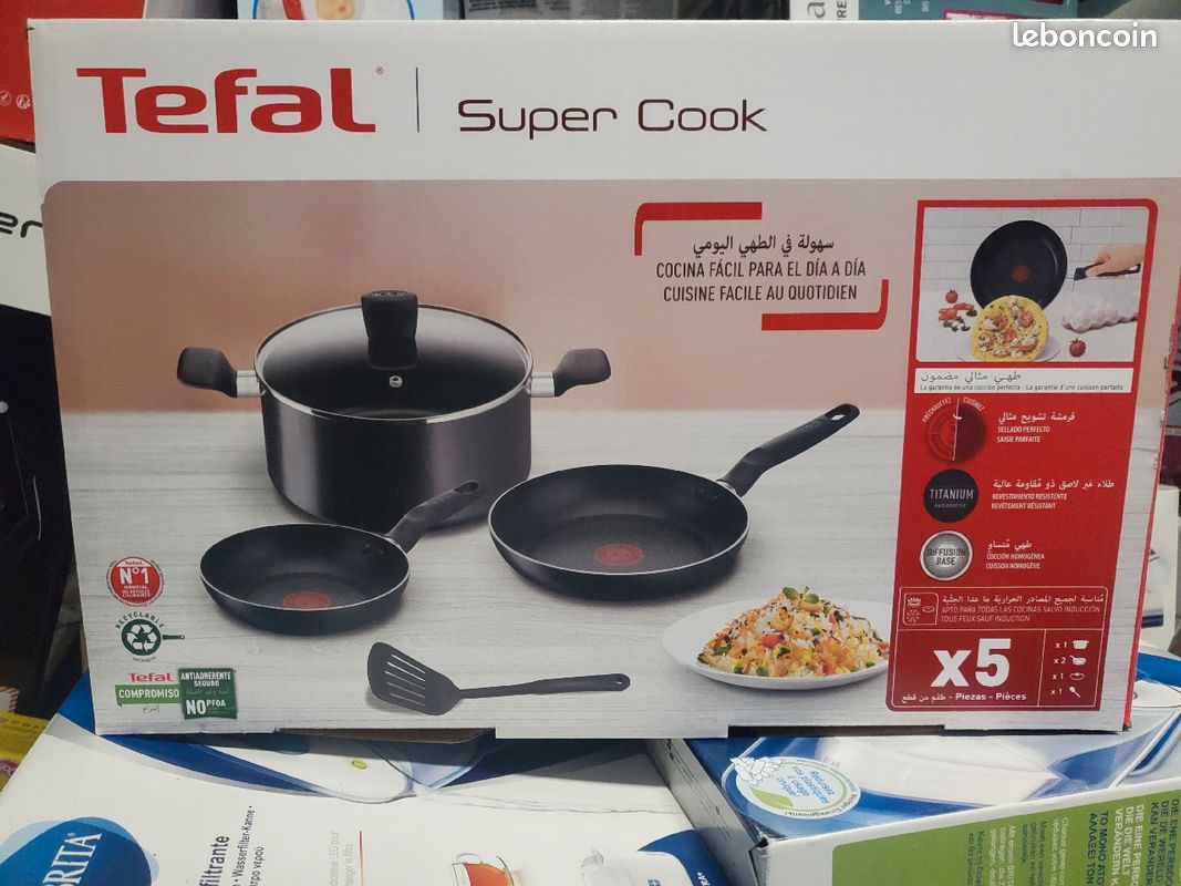 Set de 5 pièces Tefal Supercook (Tous feux sauf induction) –