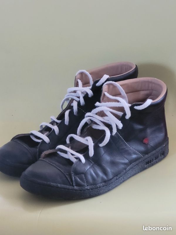 Chaussures 1083 noir SNEAKERS MONTANTES 951cuir noir Unisexe