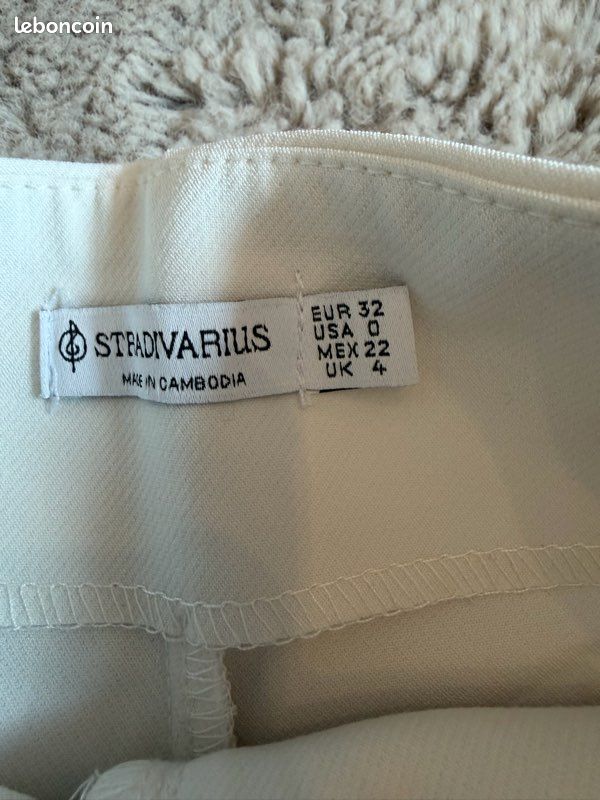 Pantalon blanc Stradivarius T.32 (image 2)