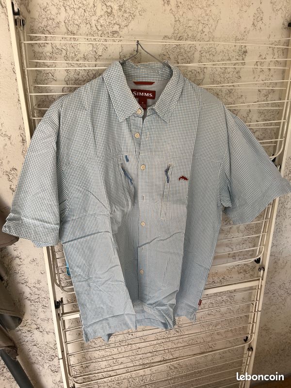 Lot De 3 Chemises De Pêche Simms Guide Series Taille M - Rouge, Bleu, Gris à Carreaux