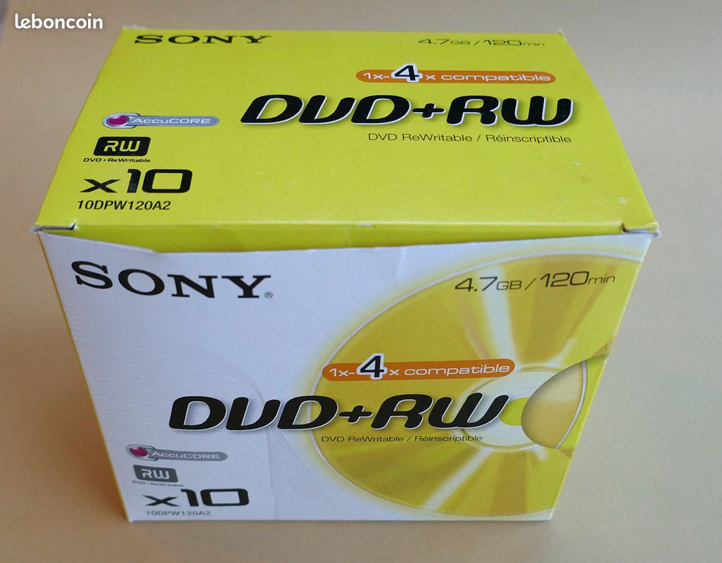 DVD +RW SONY - Lot de 10 unités (image 3)