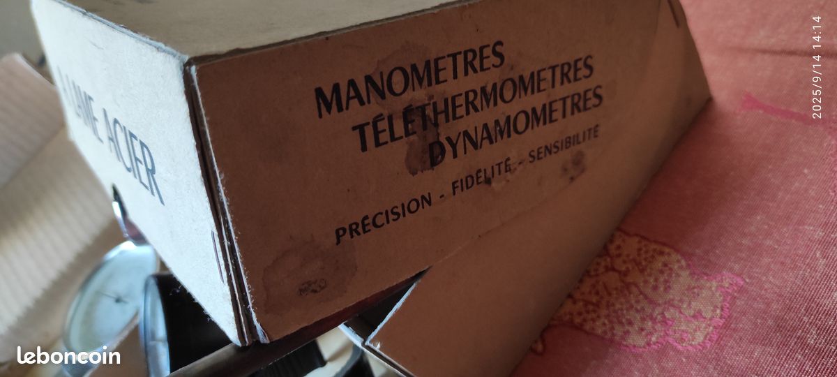LOT de 4 divers manomètre - manovacumètre - thermomètre anciens & vintage / NANOU68 (BC) (image 4)