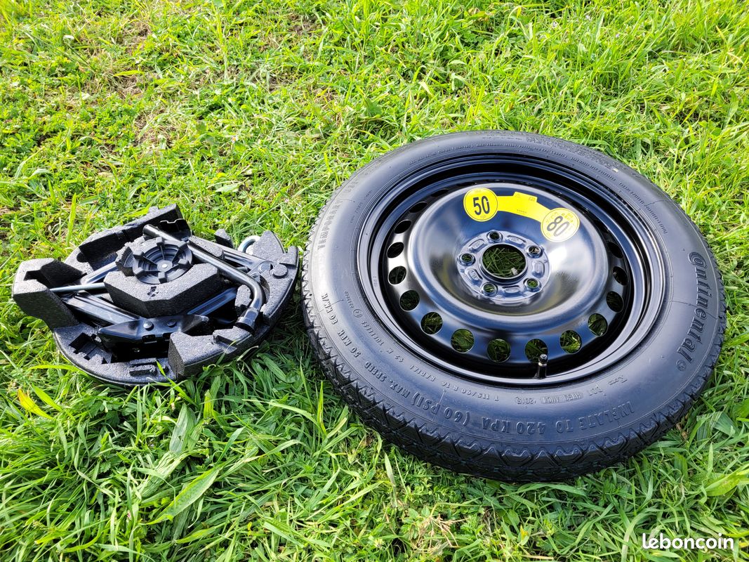 Kit Roue De Secours Galette 16 Pouces Pour Ford C-MAX Avec Cric, Clé Et Sac