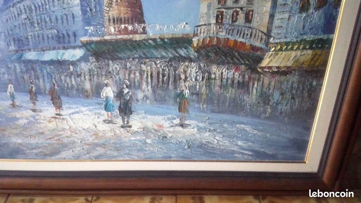 Tableau du Moulin Rouge de Caroline BURNETT, excellent état (image 5)