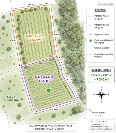 Terrain 7240 m² Ledenon