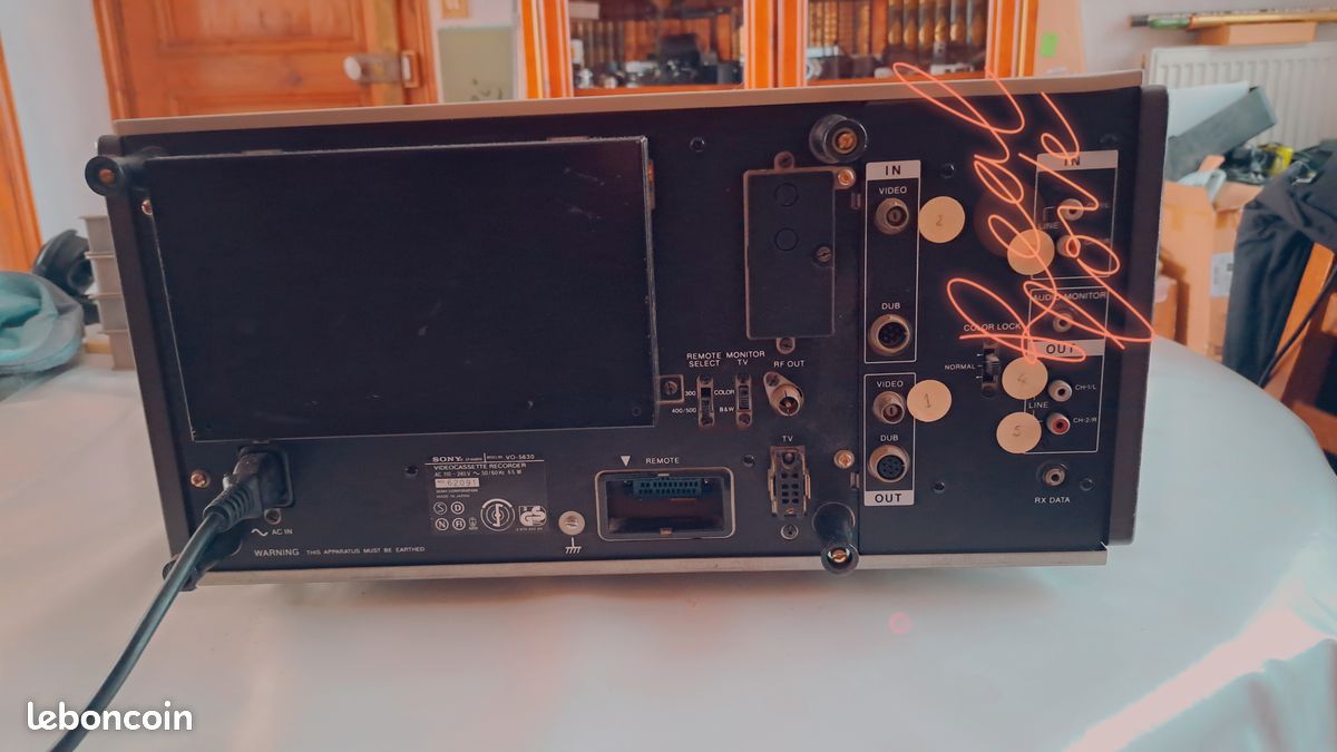 Sony VO-1810/A U-matic Color Videocassette Recorder / Player : Sony : Free Download, Borrow, and